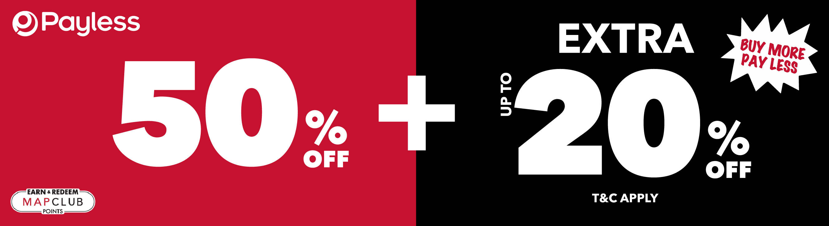 Promo Payless Deals Diskon Up to 50 + 20 Off