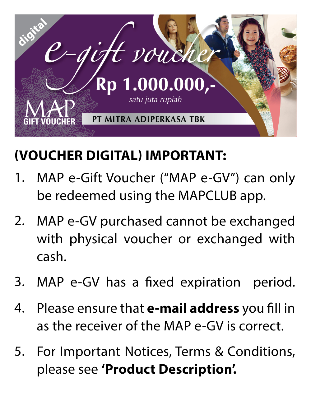 MAP Gift Voucher 1000K thumbnail 3