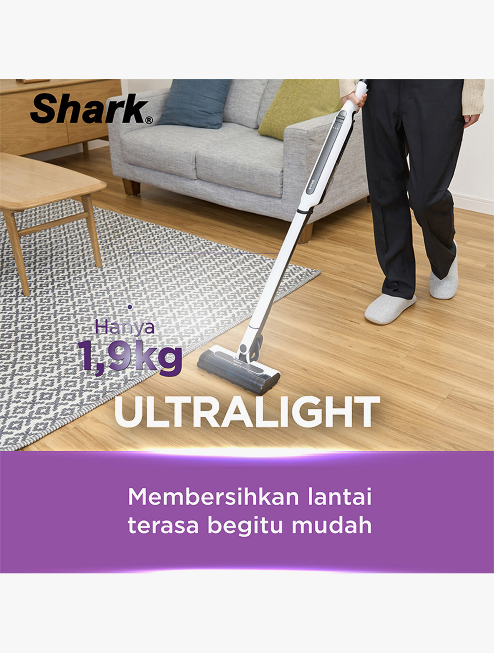Shark EvoPower System STD+ Auto-Empty Dock Cordless Vacuum Cleaner Putih One Size