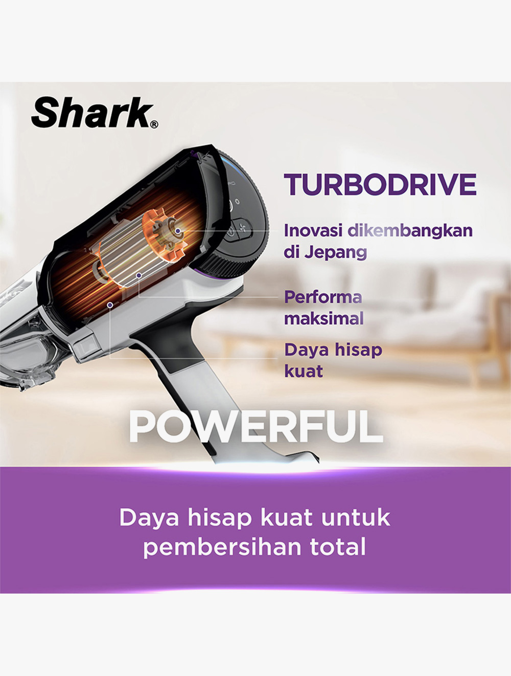 Shark EvoPower System STD+ Auto-Empty Dock Cordless Vacuum Cleaner Putih One Size