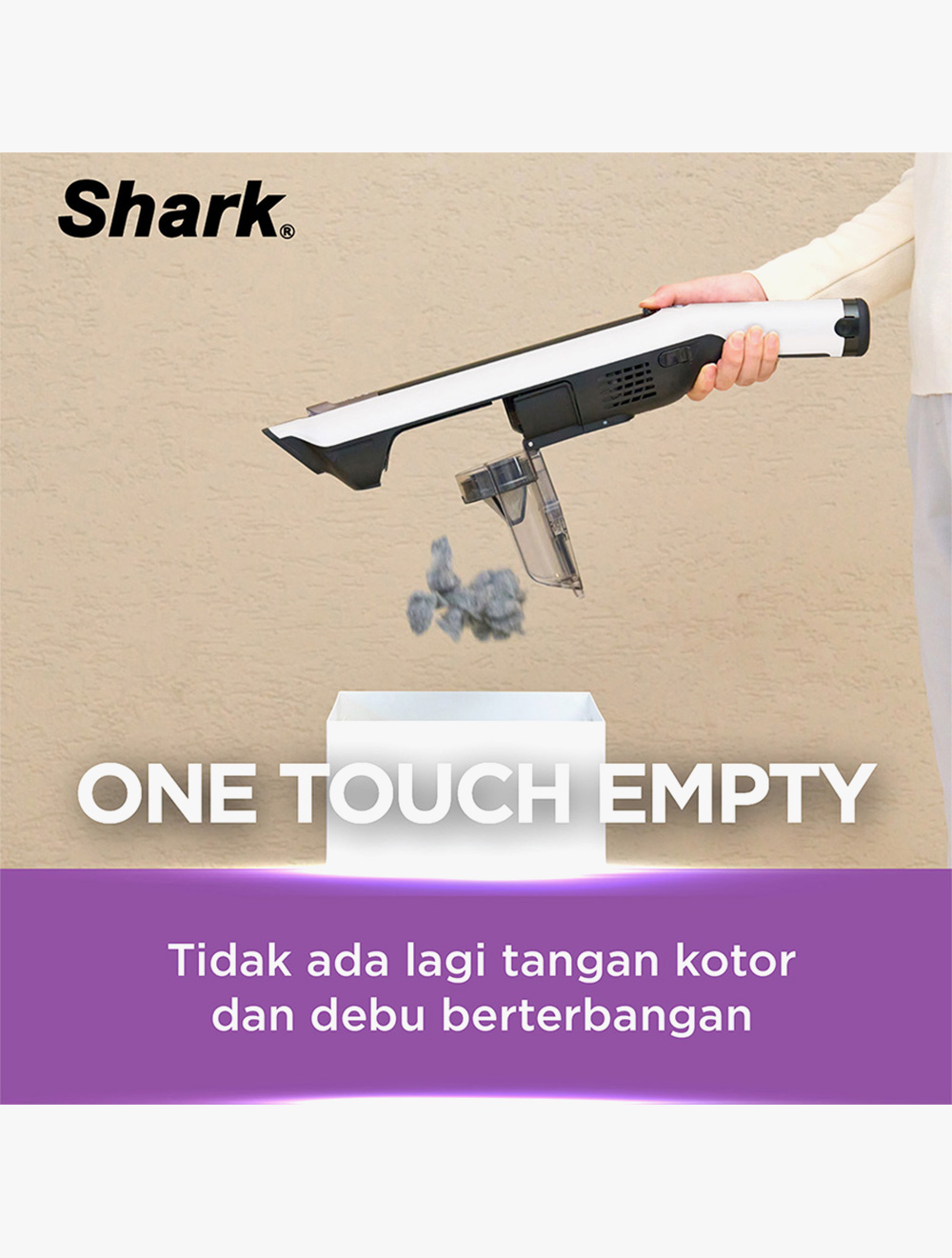 Shark EvoPower System STD+ Auto-Empty Dock Cordless Vacuum Cleaner Putih One Size