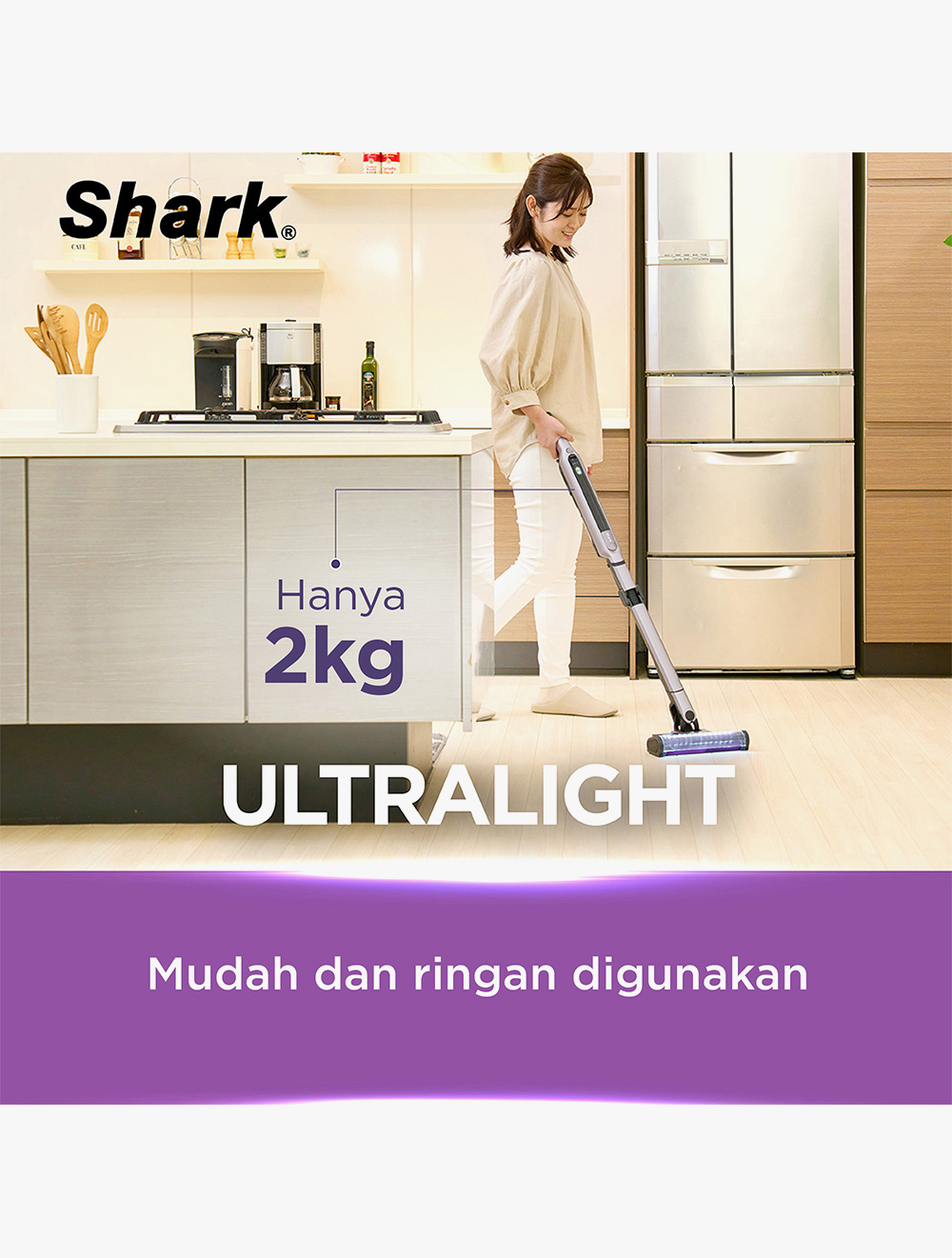 Shark EvoPower System iQ+ Auto-Empty Dock Cordless Vacuum Cleaner Mauve Grey One Size