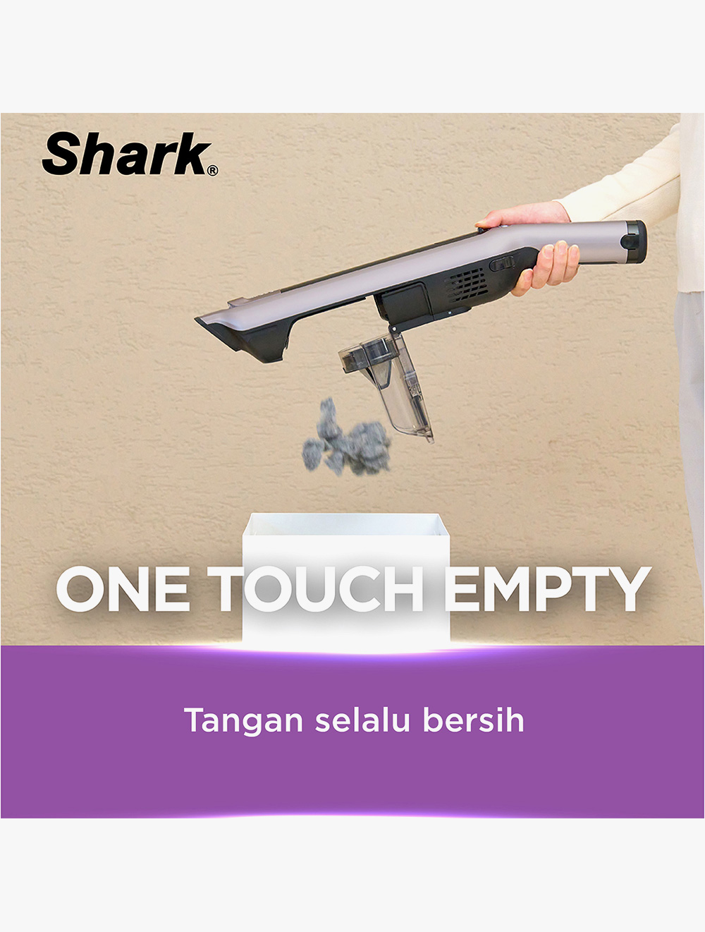 Shark EvoPower System iQ+ Auto-Empty Dock Cordless Vacuum Cleaner Mauve Grey One Size